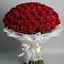 Букет 101 Красная роза Блэк Мэджик в Красные Ткачи