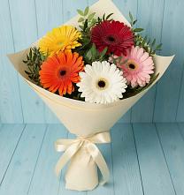 Букет цветов из:  Герберы в Красные Ткачи