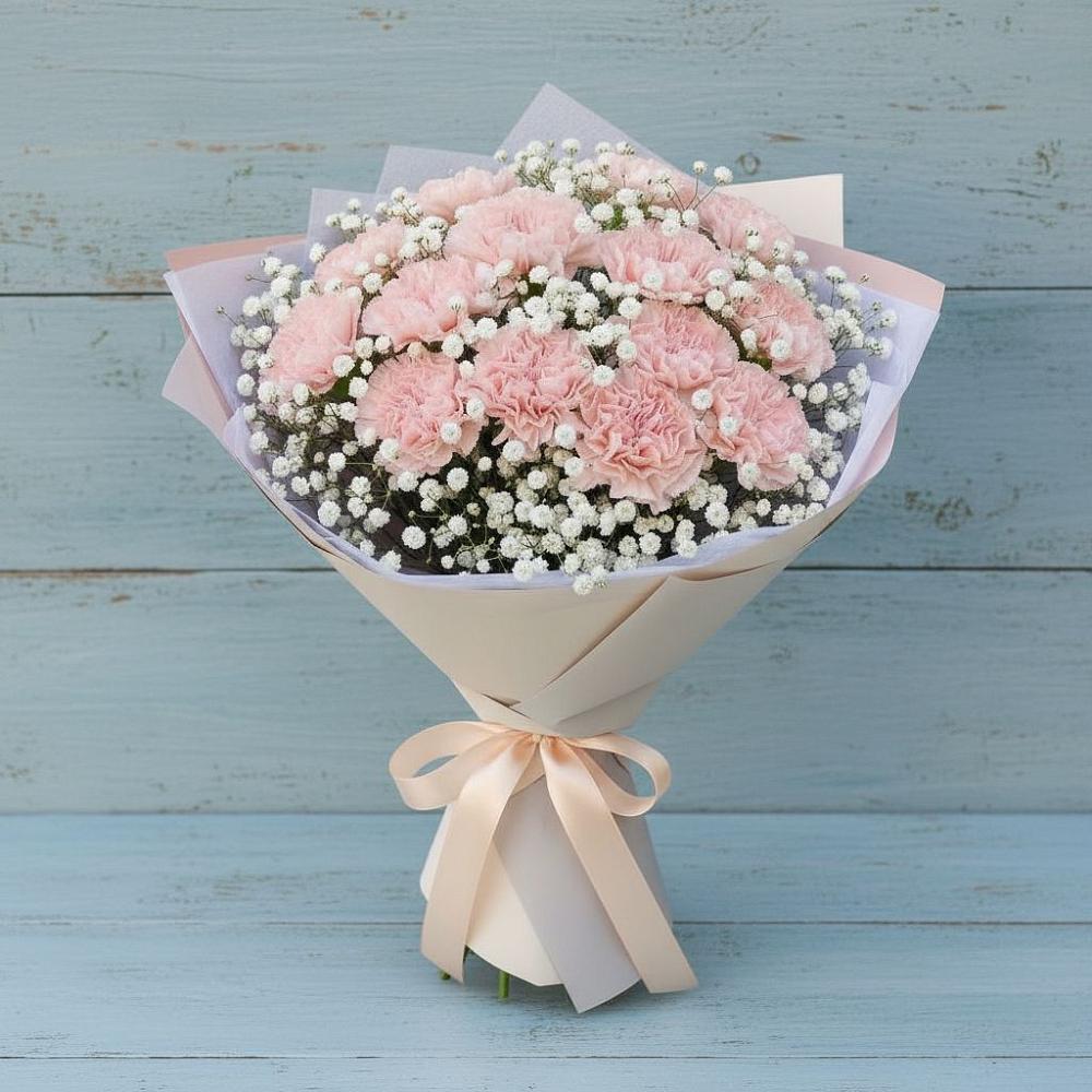 Букет цветов из: Гвоздики в Красные Ткачи