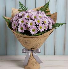 Букет цветов из:  Хризантемы #REPLACE_PRED# Красные Ткачи