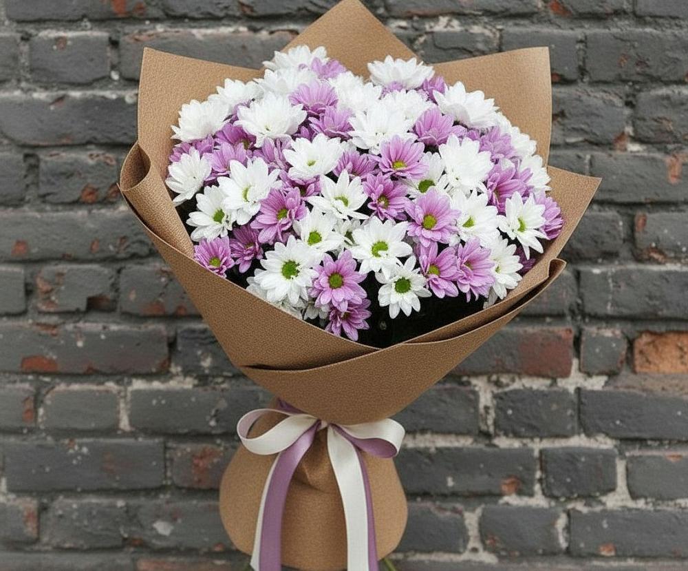 Букет цветов из: Хризантемы в Красные Ткачи