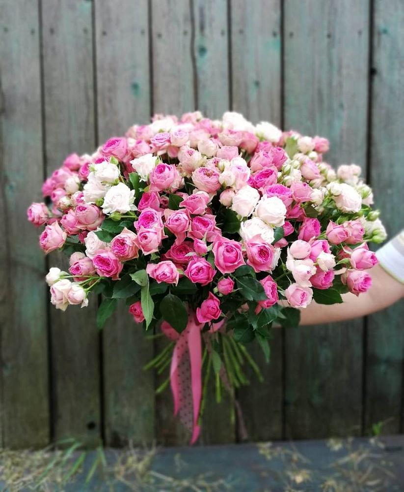 Букет Розовые кустовые розы Натали и Лав Лидия в Красные Ткачи