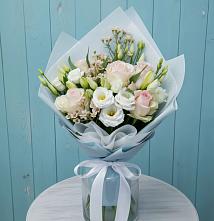 Букет цветов из:  Розы и Лизиантусы в Красные Ткачи