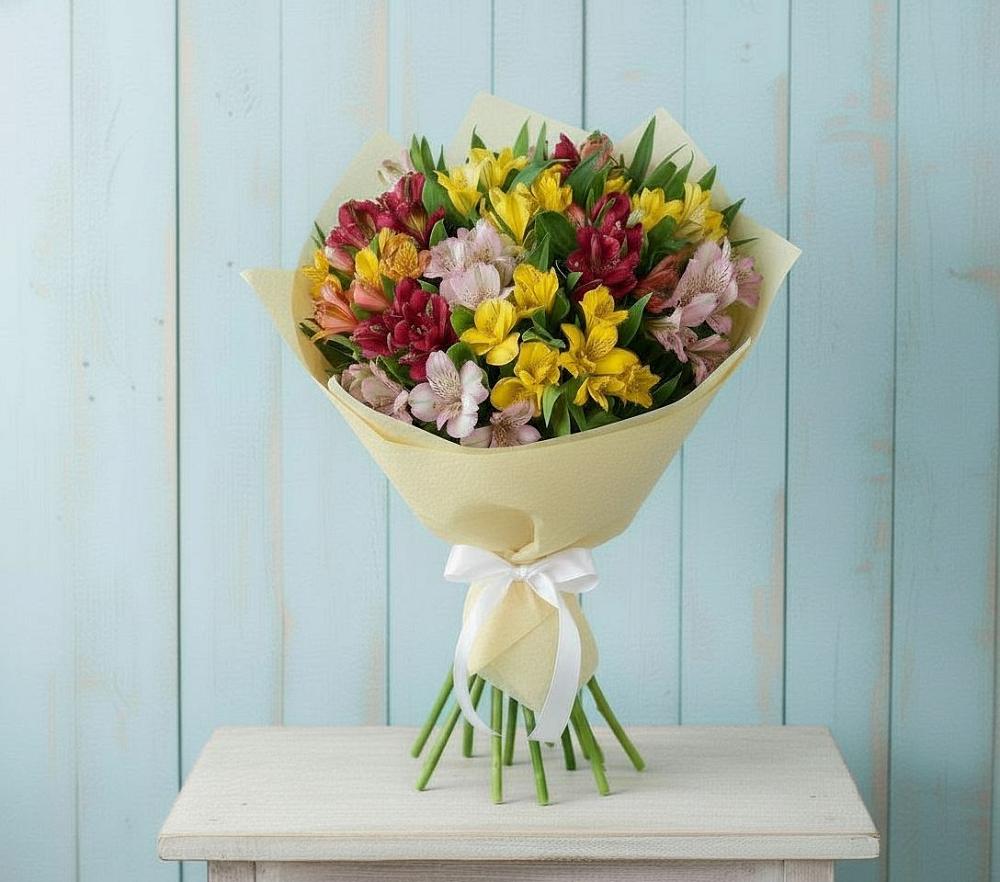 Букет цветов из: Альстромерии в Красные Ткачи