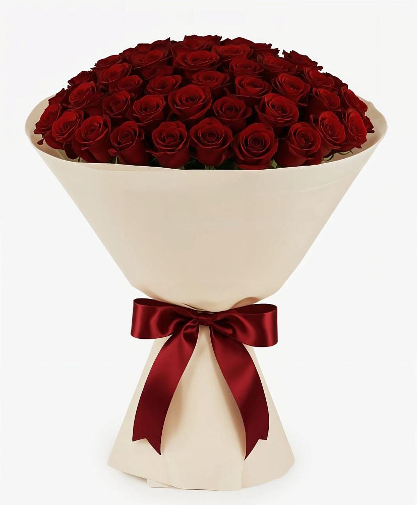 Букет 101 Бордовая роза Блэк Бакарра в Красные Ткачи