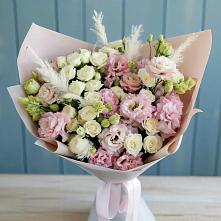 Букет цветов из:  Альстромерии и Розы в Красные Ткачи